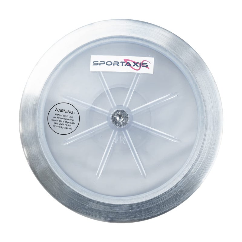 SPORTAXIS Transparent Discus Throw 1 KG 83 Rim Weight Steel Rim Ideal for Beginners Intermediates in Track Field Enhance Your Discus Throwing Skills Performance Enhancer