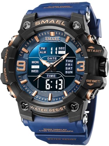 Gosasa Men's Watches Multi Function Military S-Shock Sports Watch LED Digital Waterproof Alarm Watches - Image 1