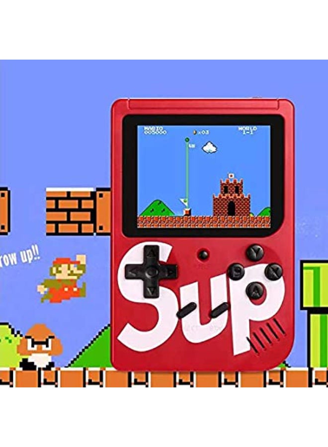 SUP 400 In 1 Game Box Console Classic Games Hand Held Gamepad Color Screen Mario Super Mario DR Mario Contra Games - RED - Image 1