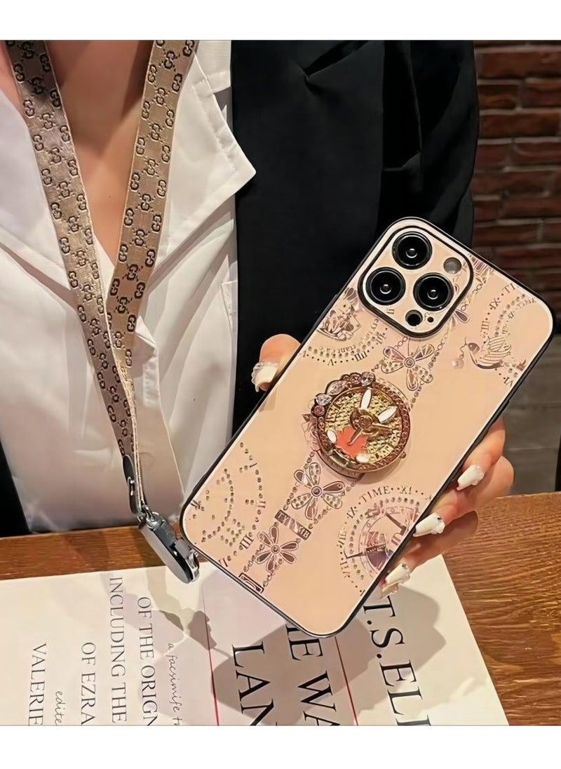 Color Fans - Case for iPhone 14 Pro Mobile Phone Holder Compatible with Apple iPhone 14 Pro Cover Pink - Image 1