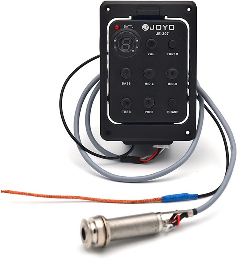 JOYO JE-307 نظام مضخم الصوت مع 5 نطاقات EQ لجيتار أكوستيك مع شاشة LCD - Image 2