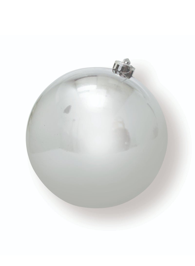 Shiny Ball Decoration Silver 20cm