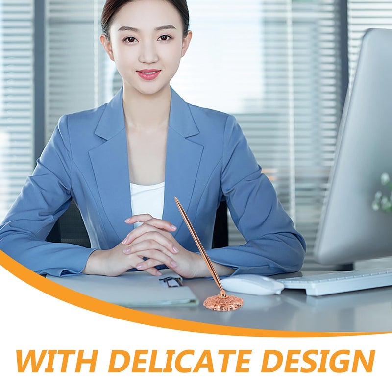 Gold Tone Metal Ballpoint Pen For Professional Business Hotel Office Supply - Image 3