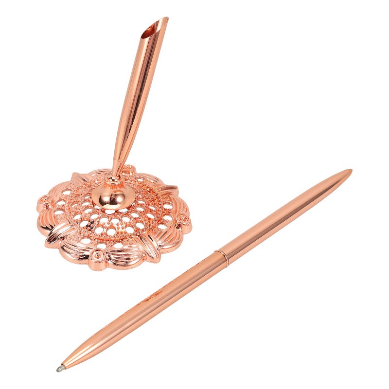 Gold Tone Metal Ballpoint Pen For Professional Business Hotel Office Supply - Image 2