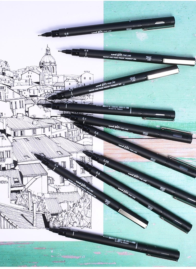 Uniball 1-Piece Unipin Fineliner Pen 0.2mm Tip Black Ink  - Image 3