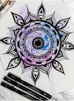 Uniball قلم حبر فاينلاينر Unipin Fineliner مكون من قطعة واحدة برأس 0.2 مم وحبر أسود  - Image 4