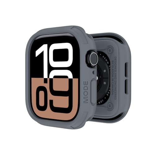 elkson Compatible with Apple Watch 46mm Bumper Case, Quattro Series Rugged Case for Apple Watch and iWatch Series 11 10, Military Grade Durable Protective Cover, Flexible Shockproof, Grey - Image 1
