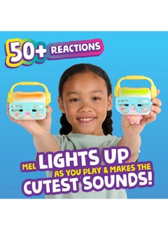 WowWee My Squishy Little Marshmallow - Interactive Doll Collectible With Accessories - Mel (White)  - Image 4