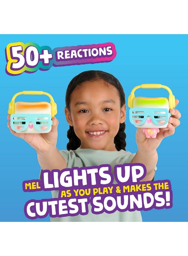 WowWee My Squishy Little Marshmallow - Interactive Doll Collectible With Accessories - Mel (White) - Image 4