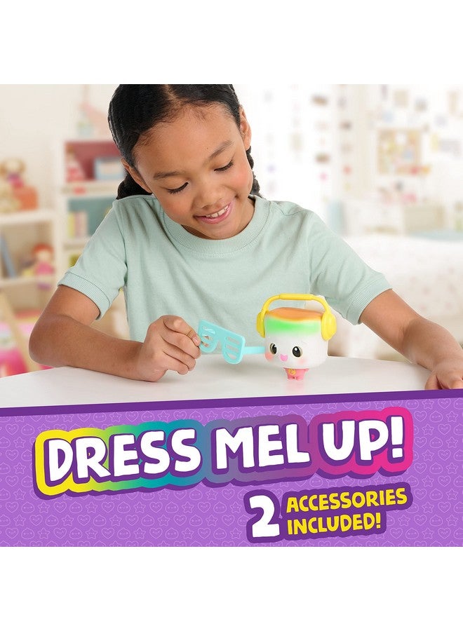 WowWee My Squishy Little Marshmallow - Interactive Doll Collectible With Accessories - Mel (White) - Image 3
