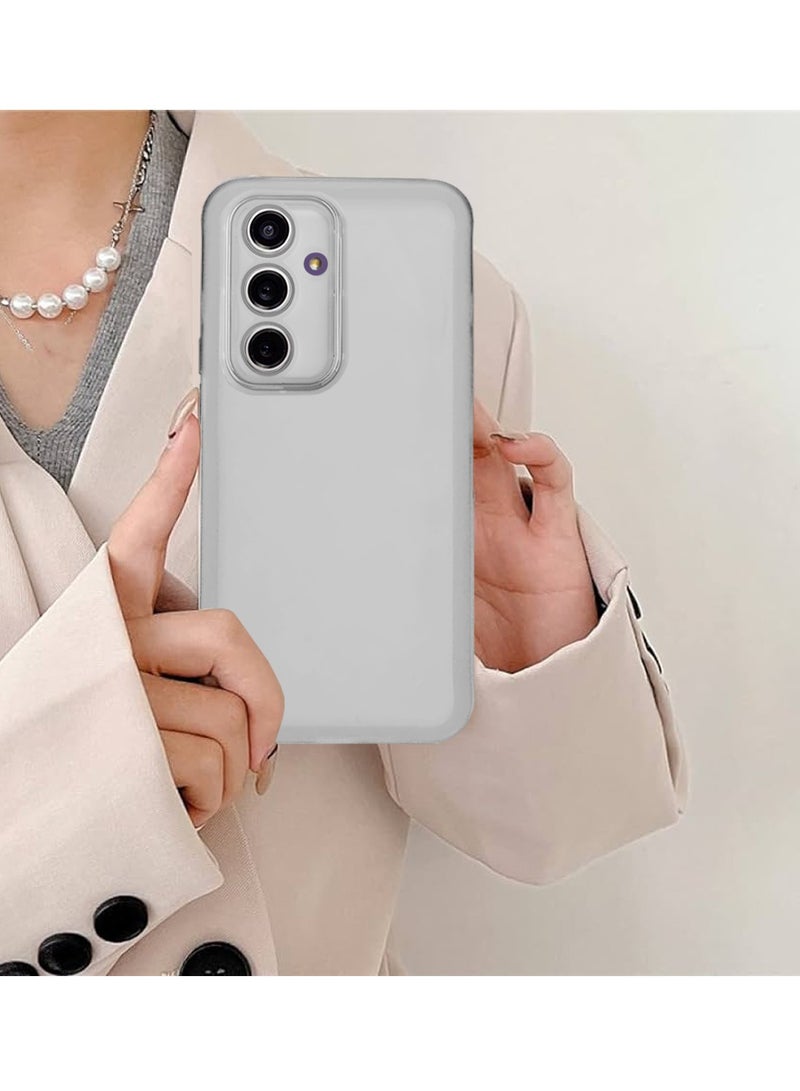 دبليو تيك Samsung Galaxy F54 / Galaxy M54 5G 2023 غطاء خلفي ناعم وشفاف من مادة TPU سيليكون رفيع للغاية للهاتف مطلي بالكهرباء - أبيض - Image 4