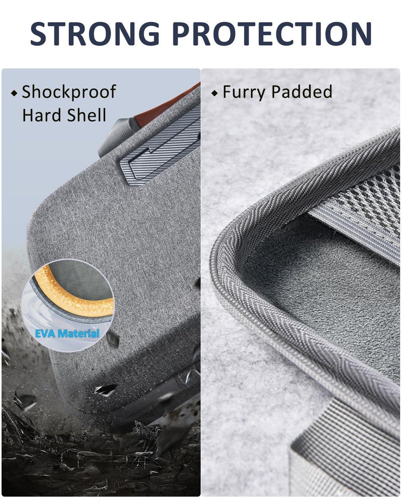 Nauttxon Hard Laptop Case 14 Inch for HP Dell Lenovo ASUS Acer - 2 in 1 Laptop Sleeve & Lap Desk with Stopper and Book Clip - Shockproof Waterproof 15.3 MacBook Air M4 M3 Case - Gray - Image 5