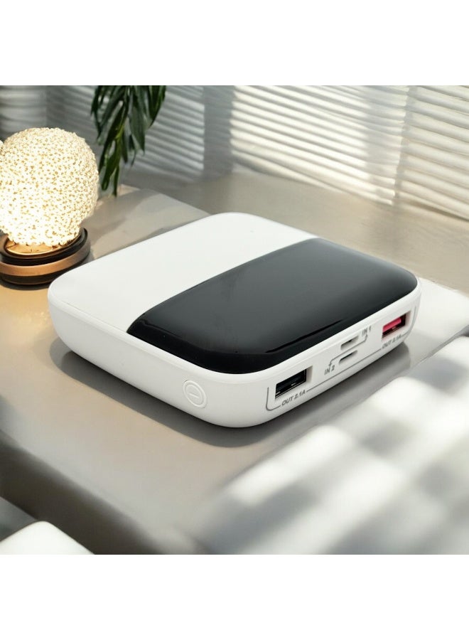 Mini Ultra-Compact 10000mAh Mini Power Bank – Fast Charging Digital Display with Type-C & USB Outputs - Image 1