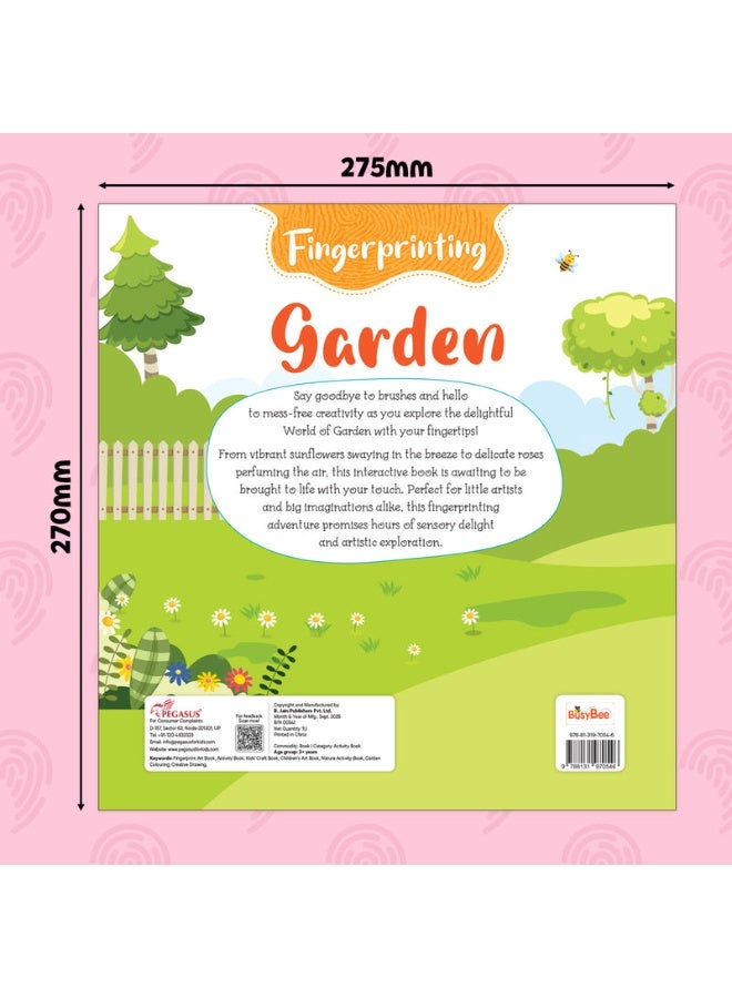 Fingerprint Garden | Fingerprint Art & Craft Activity Book with Ink Pad for Kids - English - Image 2