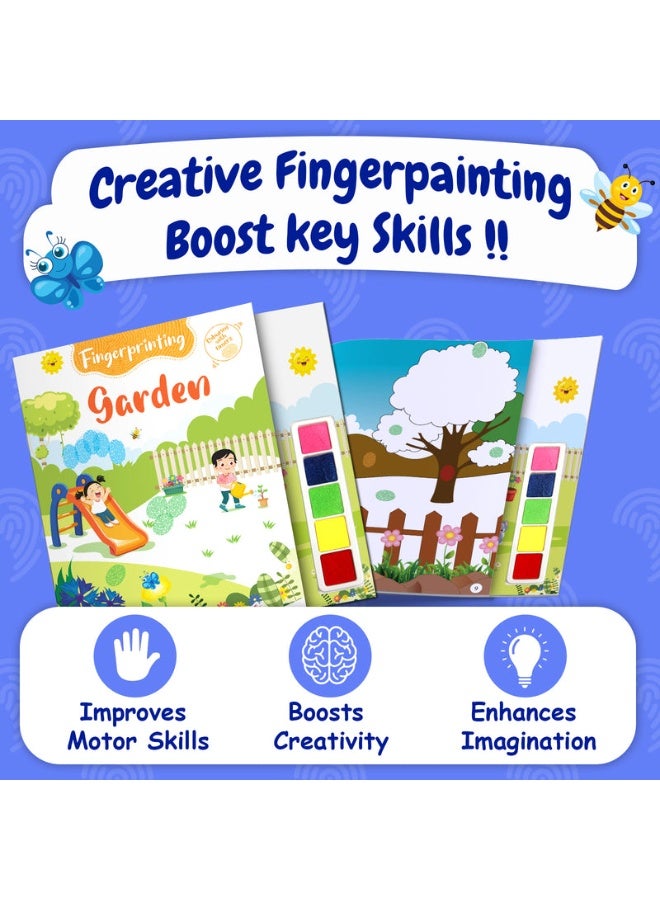 Fingerprint Garden | Fingerprint Art & Craft Activity Book with Ink Pad for Kids - English - Image 5