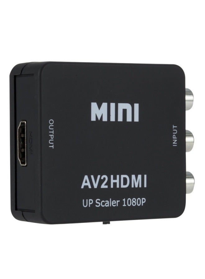 AV TO HDMI Converter AV2HDMI Support HD Output AV TO HDMI 1080p Shop-Color:Black  - Image 1