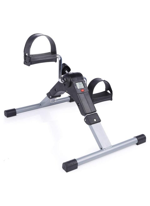Mini Folding Exercise Bike with Foot Pedal Made of Alloy Steel and Display