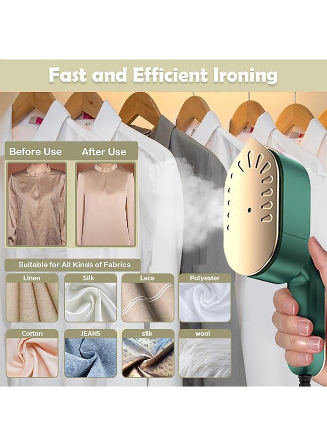 Foldable Mini Steam Iron, Rapid Heating, Portable Handheld with Dry And Wet Ironing for Travel and Home Use(Green)  - Image 4
