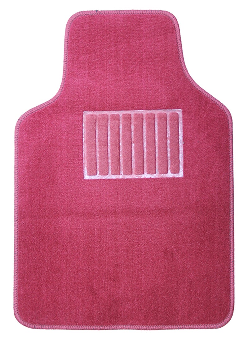 CAR MART - Universal Car Mats Set 5 Pieces Maroon Color - Image 1