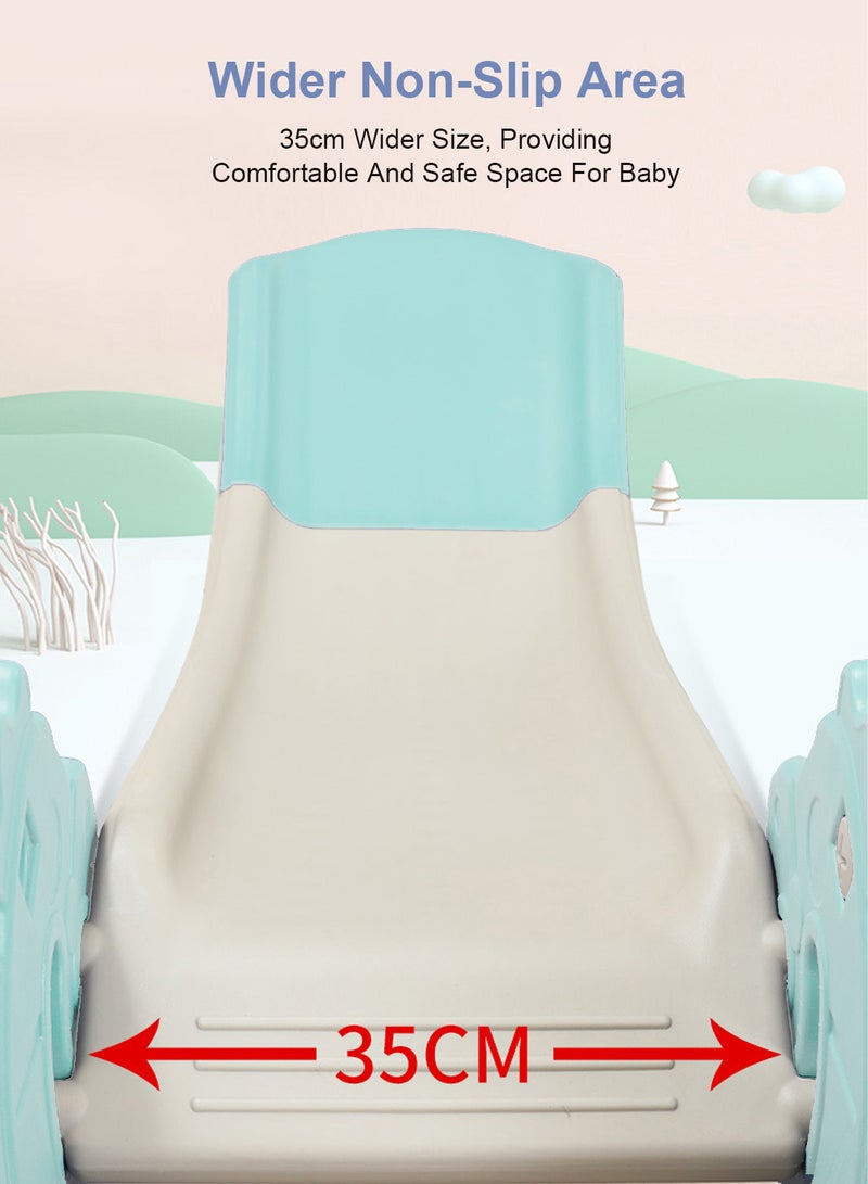 MaBaby Kids folding slide Indoor Household Small Kids Slide for Toddlers baby multifunctional climbing slide combination game home indoor and outdoor Toddler Slide Basketball Hoop - Image 2