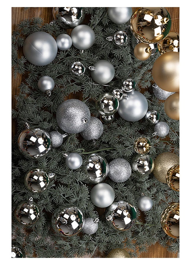 6cm Christmas Ball Ornaments, 24pcs Shatterproof Christmas Tree Hanging Ornaments, Christmas Tree Decorations Balls for Xmas Trees Decor Holiday Party Wedding Silver - Image 2