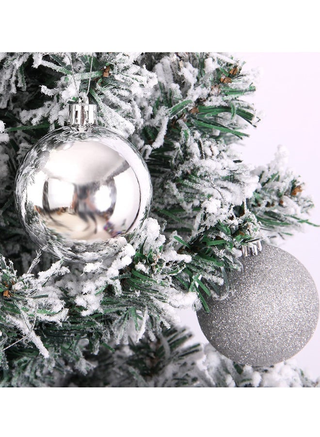 6cm Christmas Ball Ornaments, 24pcs Shatterproof Christmas Tree Hanging Ornaments, Christmas Tree Decorations Balls for Xmas Trees Decor Holiday Party Wedding Silver - Image 3