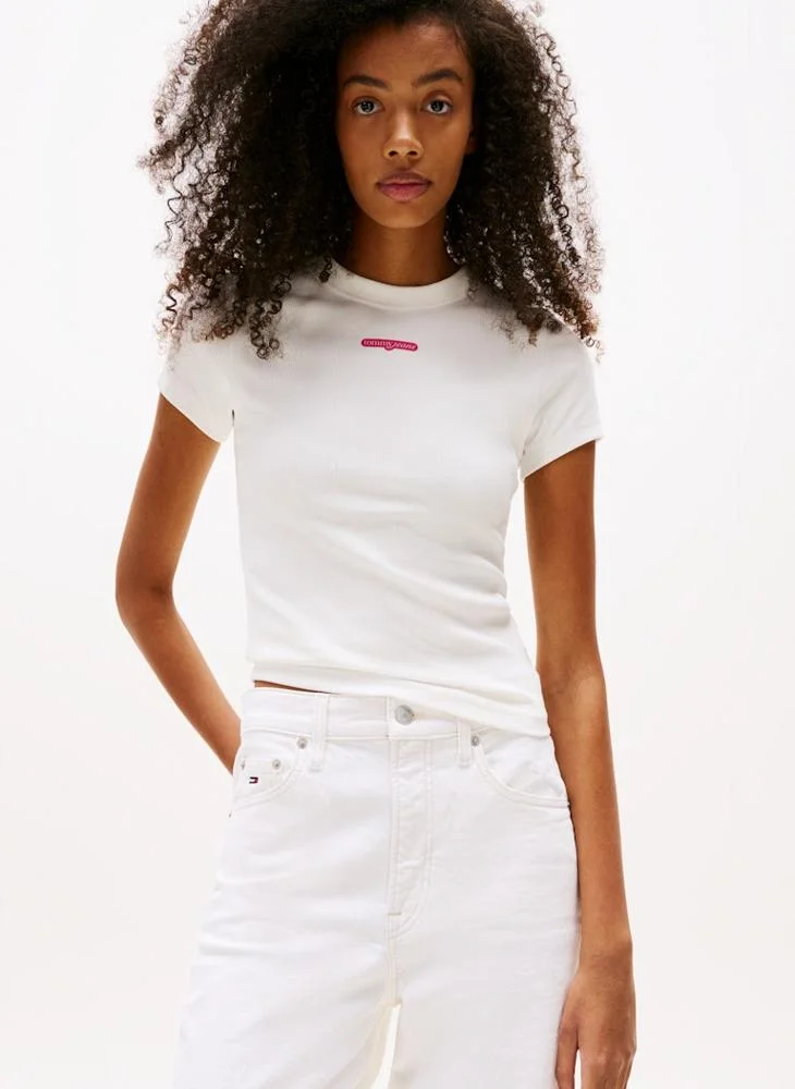 تومي جينز Logo Crew Neck T-Shirt