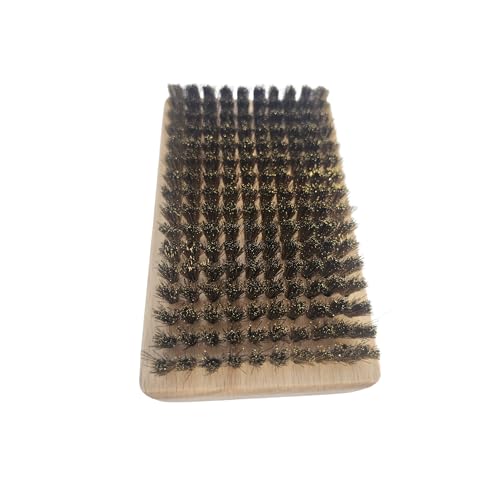 ONEBALL Brass Brush, Brown, Nylon Bristles, Rectangular Shape, Snowboard Tuning Tool - Image 1