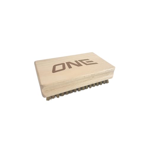 ONEBALL Brass Brush, Brown, Nylon Bristles, Rectangular Shape, Snowboard Tuning Tool - Image 4