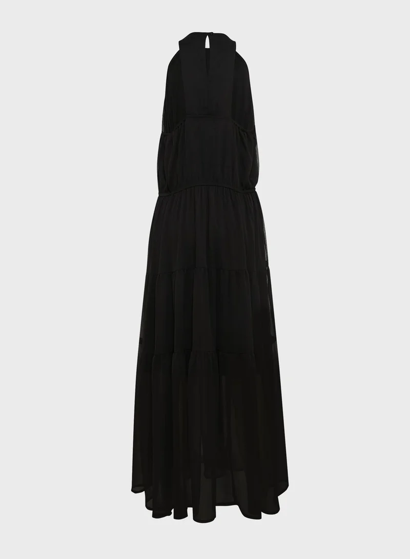 Ella Plus Tiered Chiffon Dress