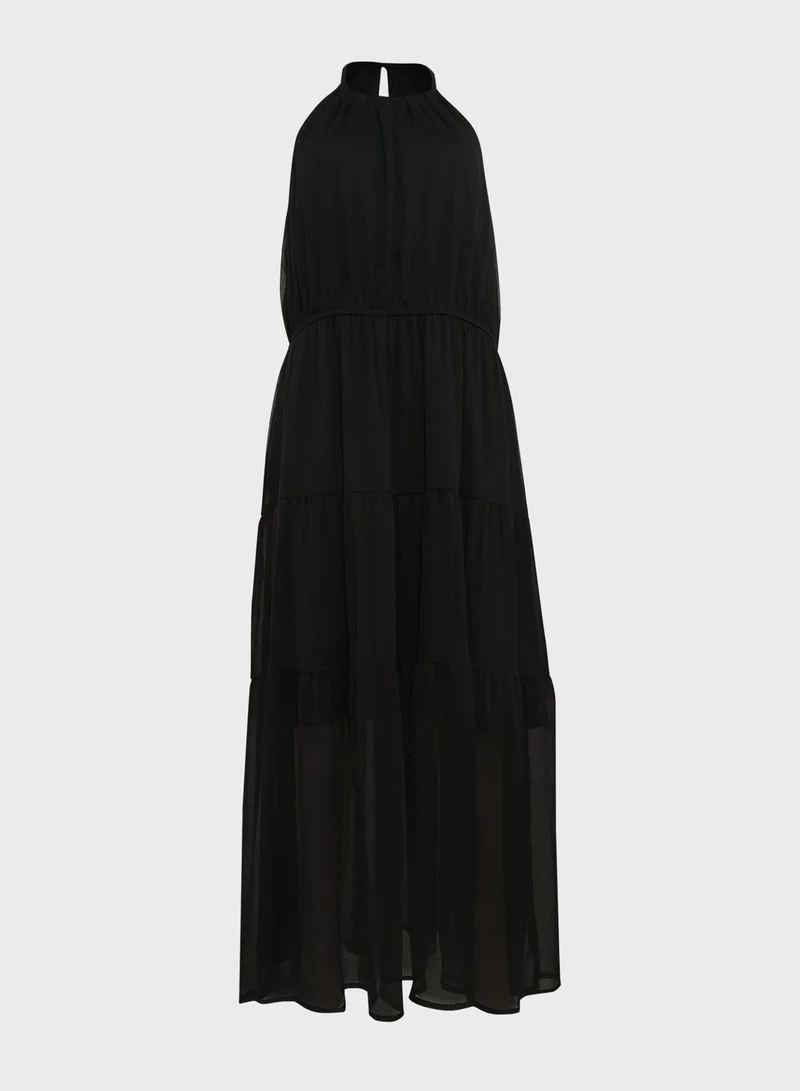 Ella Plus Tiered Chiffon Dress