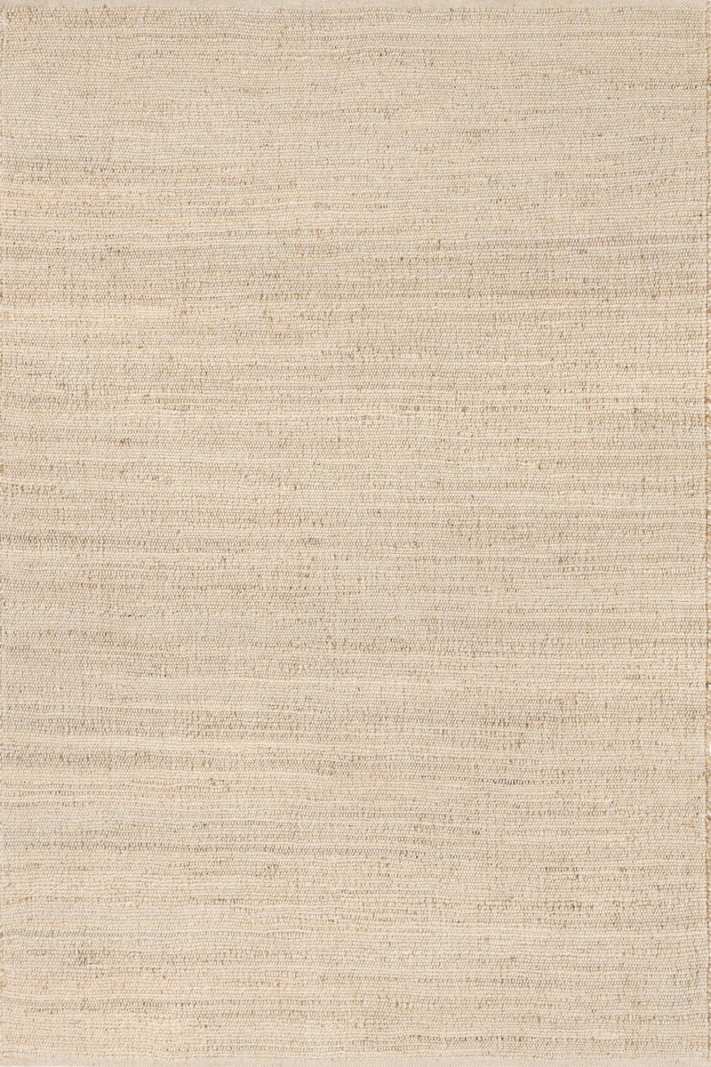 nuLOOM 2'6" x 4' Elfriede Jute & Cotton Hand Woven Area Rug, Natural, Solid Rustic Farmhouse Style, Weaved Design, Natural Fiber, For Bedroom, Living Room, Dining Room, Hallway, Office, Entryway - Image 2