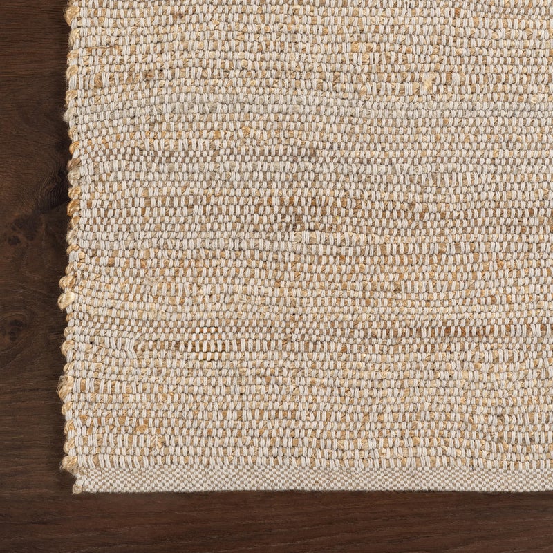 nuLOOM 2'6" x 4' Elfriede Jute & Cotton Hand Woven Area Rug, Natural, Solid Rustic Farmhouse Style, Weaved Design, Natural Fiber, For Bedroom, Living Room, Dining Room, Hallway, Office, Entryway - Image 4