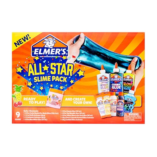 ELMER'S Elmer’s All-Star Slime Kit Includes Liquid Glue Activator and Premade Slime 9 Count - Image 2