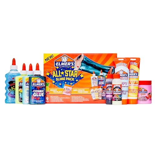 ELMER'S Elmer’s All-Star Slime Kit Includes Liquid Glue Activator and Premade Slime 9 Count - Image 4