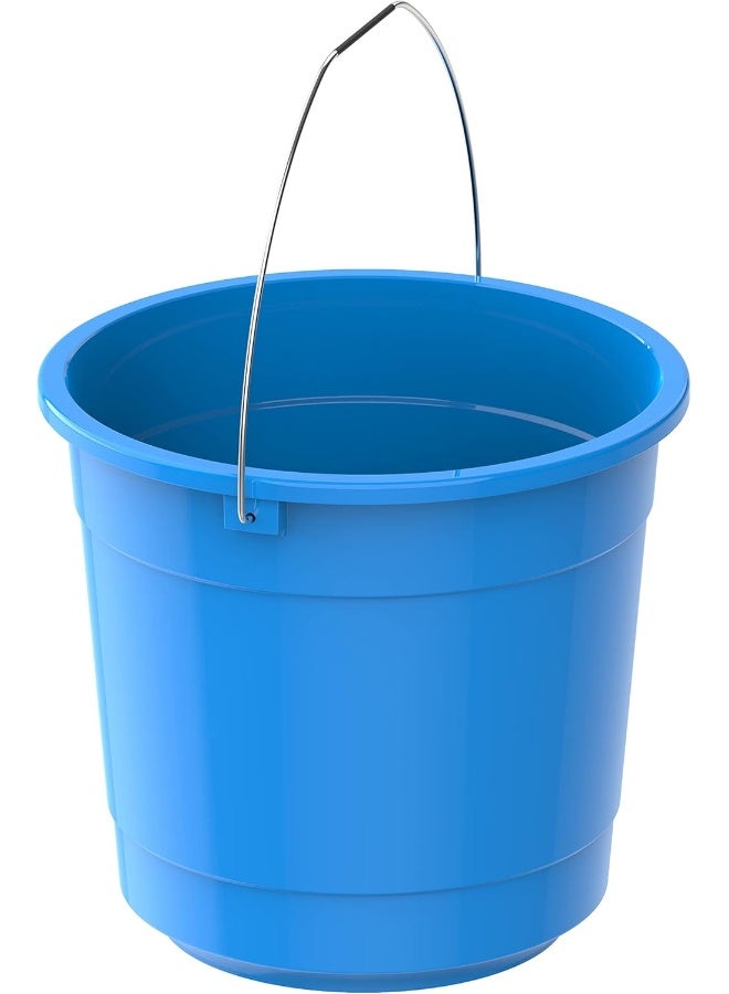 Cosmoplast دلو بلاستيكي دائري سعة 15 لتر مع مق Handle معدني - Image 1