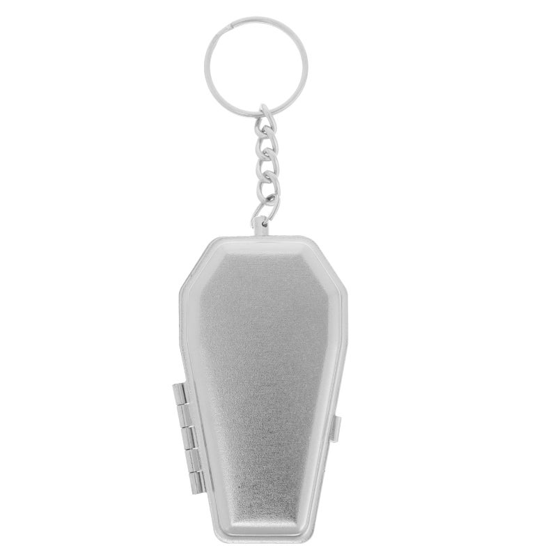 Portable Tinplate Ashtray Keychain With Lid For Camping Travel Smoke Supply Holder - Image 2