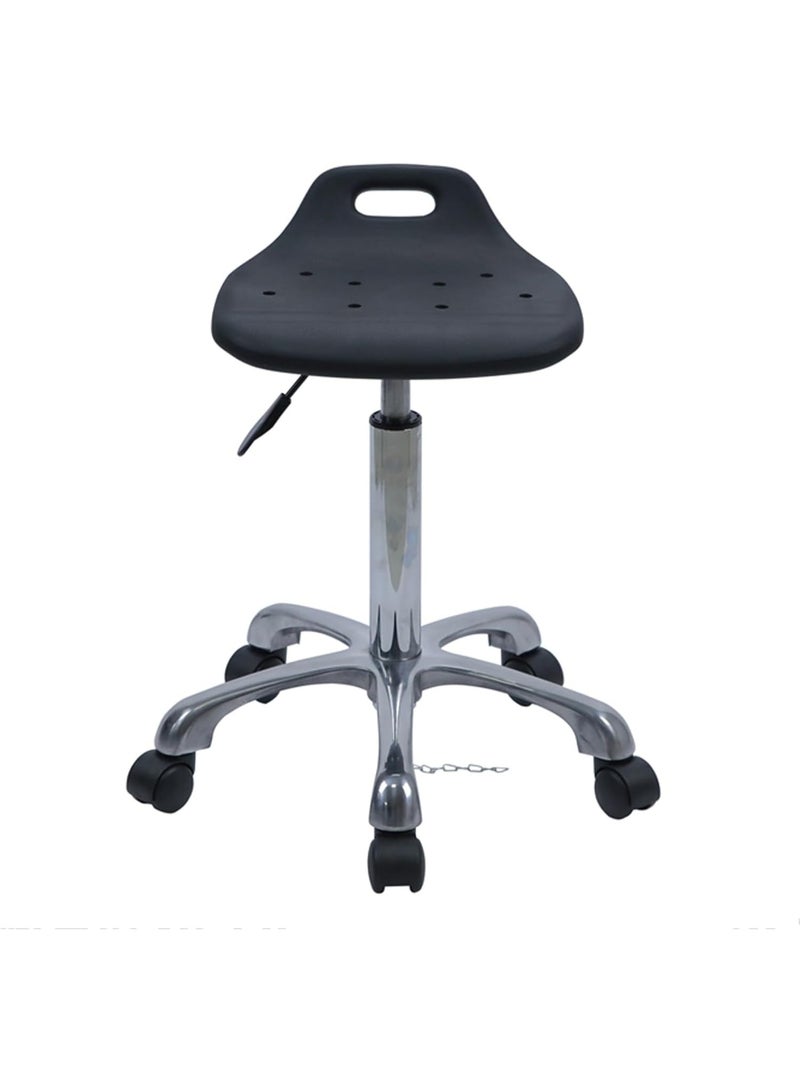 كرسي متحرك مضاد للكهرباء الساكنة للخدمة الشاقة – كرسي دوّار قابل لتعديل الارتفاع مع عجلات للصالونات، السبا، الاستخدام الطبي، الجرافيك، المساج والتجميل - Image 1