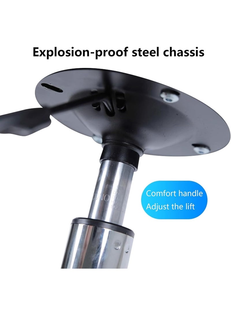 كرسي متحرك مضاد للكهرباء الساكنة للخدمة الشاقة – كرسي دوّار قابل لتعديل الارتفاع مع عجلات للصالونات، السبا، الاستخدام الطبي، الجرافيك، المساج والتجميل - Image 4