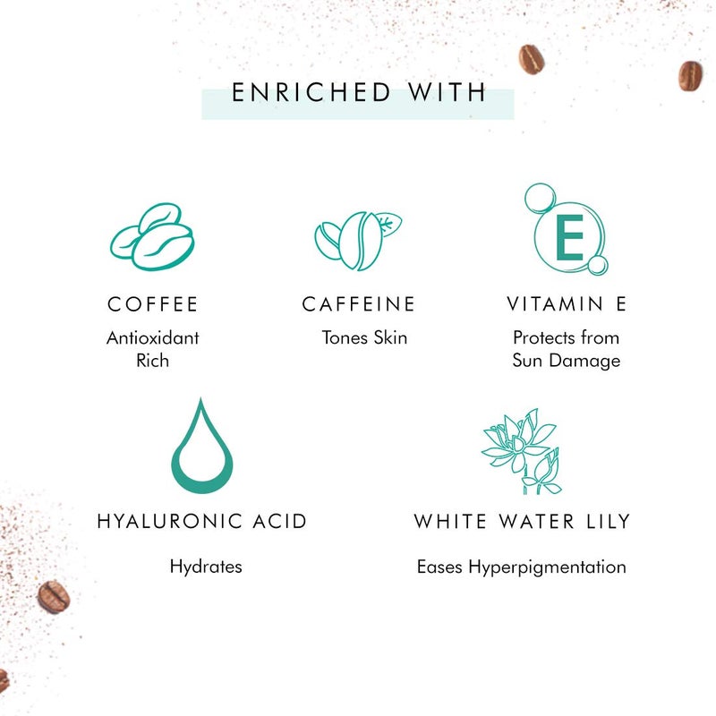 MCaffeine mCaffeine MustHave Coffee Face Duo Free All Purpose Teal Pouch Deep Cleanser Reduces Puffiness Face Wash Face Serum  - Image 2