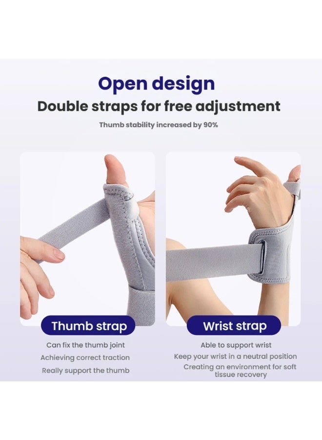 general Open-type thumb joint splint with tendon sheath wrist protection sleeve for wrist sprains featuring aluminum plate stability support - Image 3