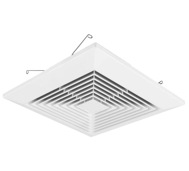 Piumeif 12x12 Bathroom Exhaust Fan Cover with Springs, Replacement Vent Cover for Wall-Mounted Exhaust Fan, Plastic Ventilation Hood and Ceiling Air Diffuser Square (31Wx31L(cm) -white - Image 5