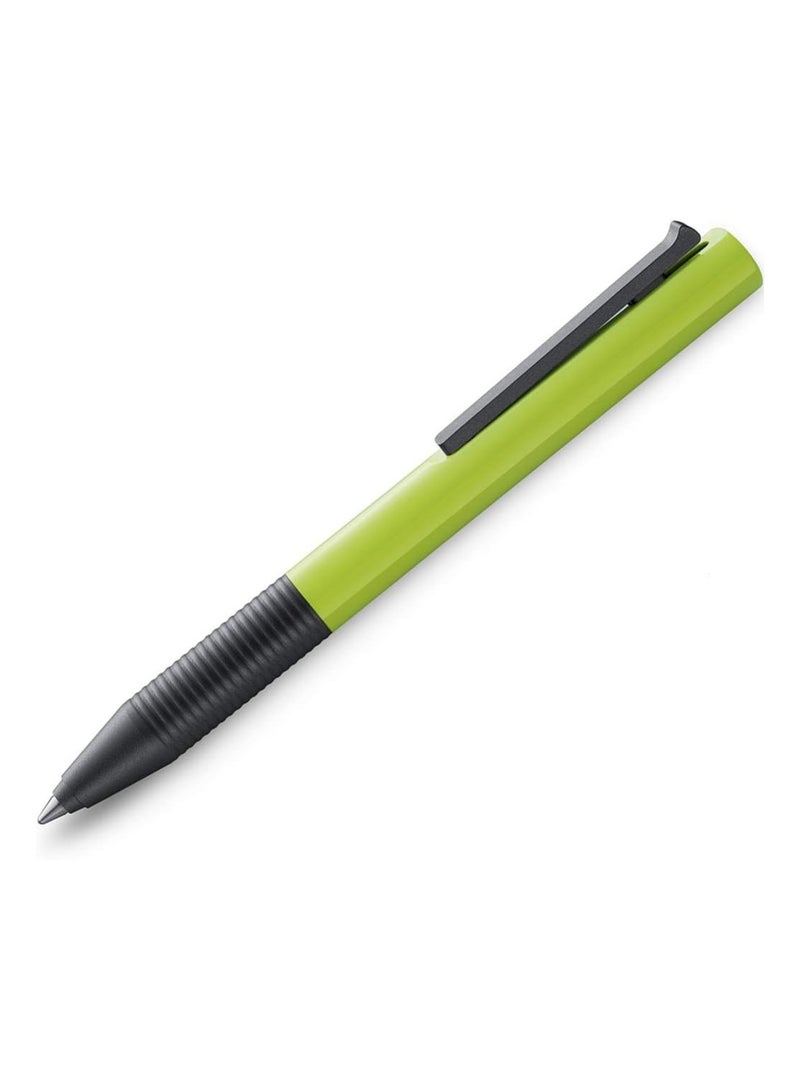LAMY قلم حبر جاف قابل للسحب بطرف متوسط حبر أزرق برميل ليموني - Image 1