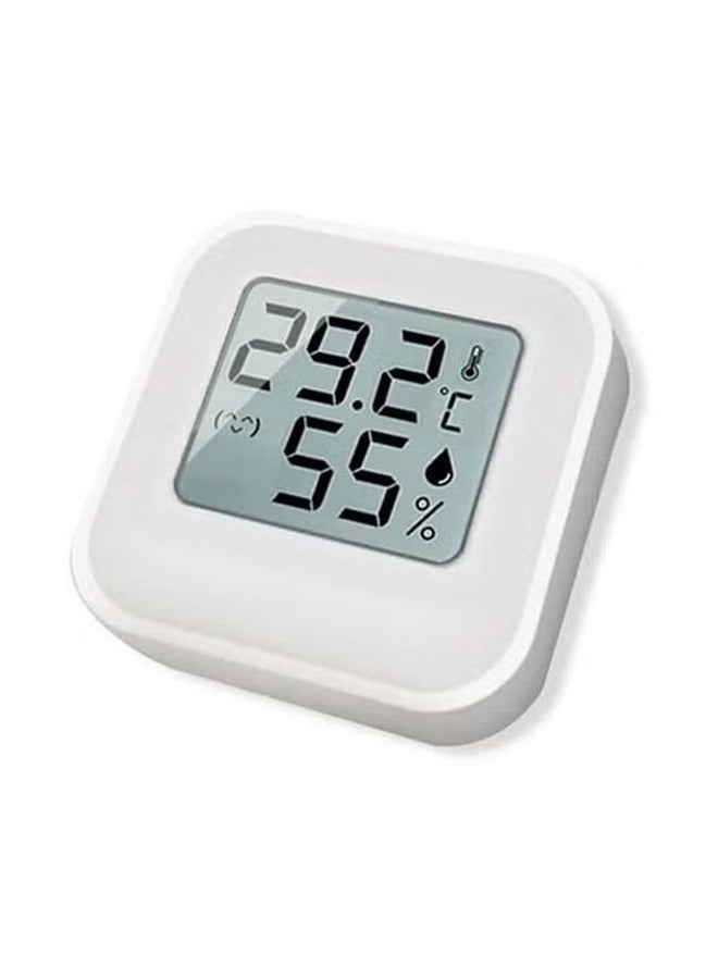 Digital Hygrometer Indoor Thermometer, Mini Humidity Meter Room Thermometer (White) - Image 1