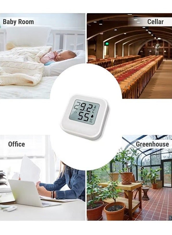 Digital Hygrometer Indoor Thermometer, Mini Humidity Meter Room Thermometer (White) - Image 5
