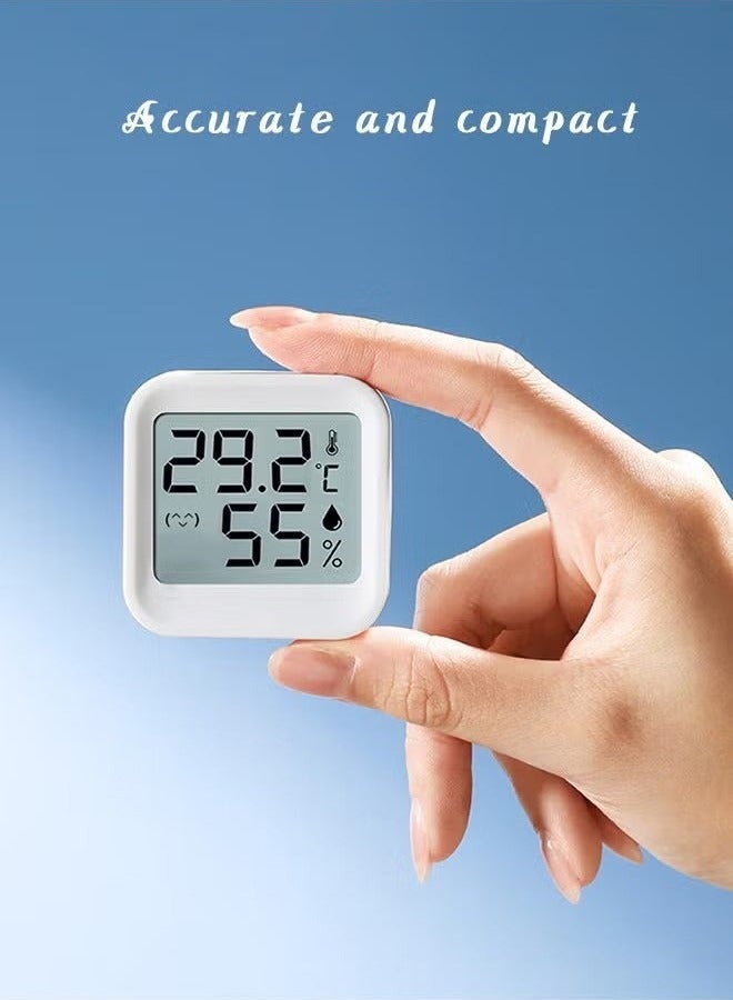 Digital Hygrometer Indoor Thermometer, Mini Humidity Meter Room Thermometer (White) - Image 4