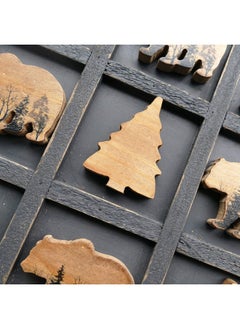 NIKKY HOME NIKKY HOME Cute Bear Decorative Wooden Board Travel Game Tic Tac Toe for Fun  - Image 5