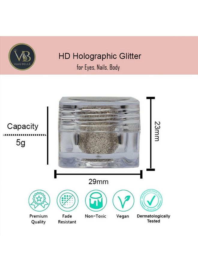 فيوني بيل ظلال عيون لامعة عالية الدقة ثلاثية الأبعاد لمكياج العيون - ذهبي شامبانيا 5 جرام (ذهبي شامبانيا) - Image 2