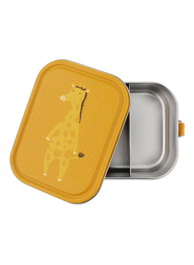 Trixie Stainless Steel Kids Lunch Box Large - 2-Compartment - Mr. Giraffe - Image 2
