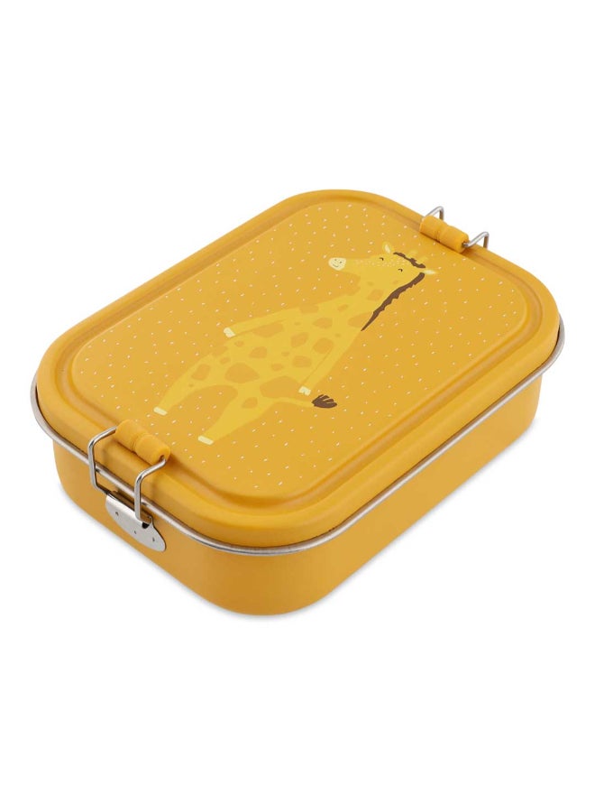 Trixie Stainless Steel Kids Lunch Box Large - 2-Compartment - Mr. Giraffe - Image 3